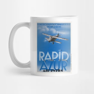 Rapid Azur France Vintage Poster 1932 Mug